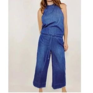 Anthropologie Cloth & Stone Small Jean jumpsuit